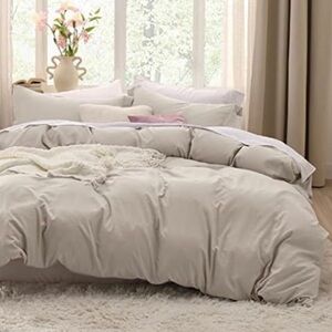 Neutral Linen color Duvet Cover Set - Soft Home Bedding Full size NIP Bedsure